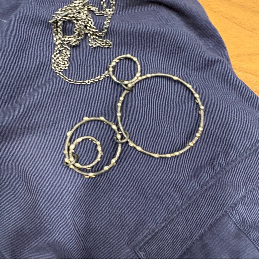 DeFeo necklace silver on steel Megan Auman - Picture 7 of 8